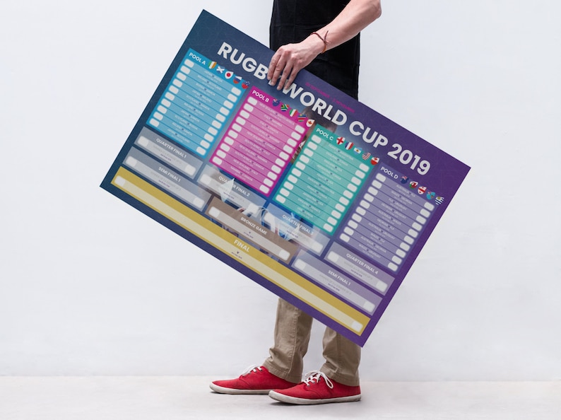 Rugby World Cup Wall Chart Printable
