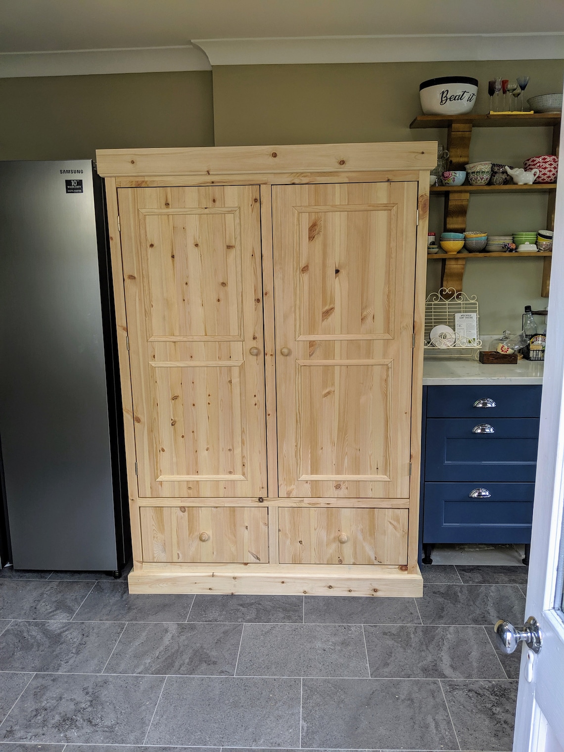 Pine Pantry Cupboard Etsy