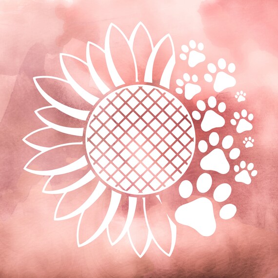 Free Free 221 Sunflower With Paw Print Svg Free SVG PNG EPS DXF File