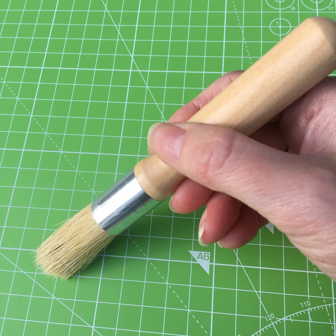 Bookbinding Glue Brush With Wooden Handle Aka Paste Brush Etsy