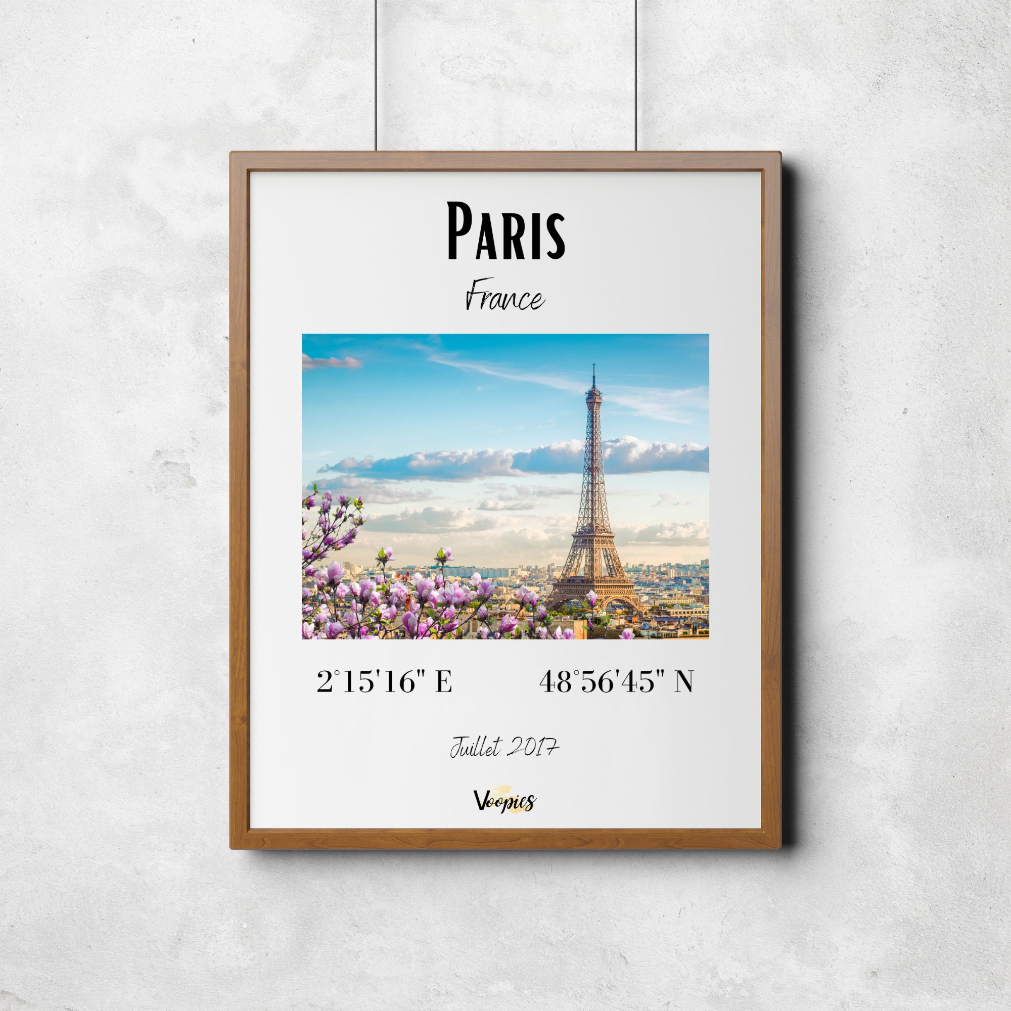 Affiche de Voyage Personnalisable I Affiche Ville Personnalisée | Art Mural Décoration Murale