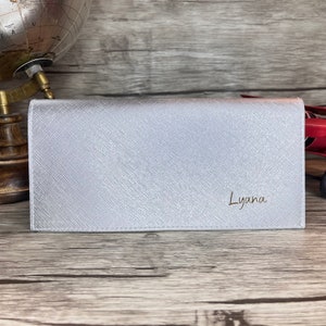 Portefeuille Femme Personnalisé Argent. Made in France, dans notre atelier de Nantes - Voopies