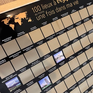 Poster gratta e vinci "100 posti da visitare nella mia vita"