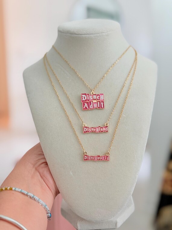 Marquee Magical Necklace; Disney Adult ; Disneyworld; Disneyland Valentine necklace