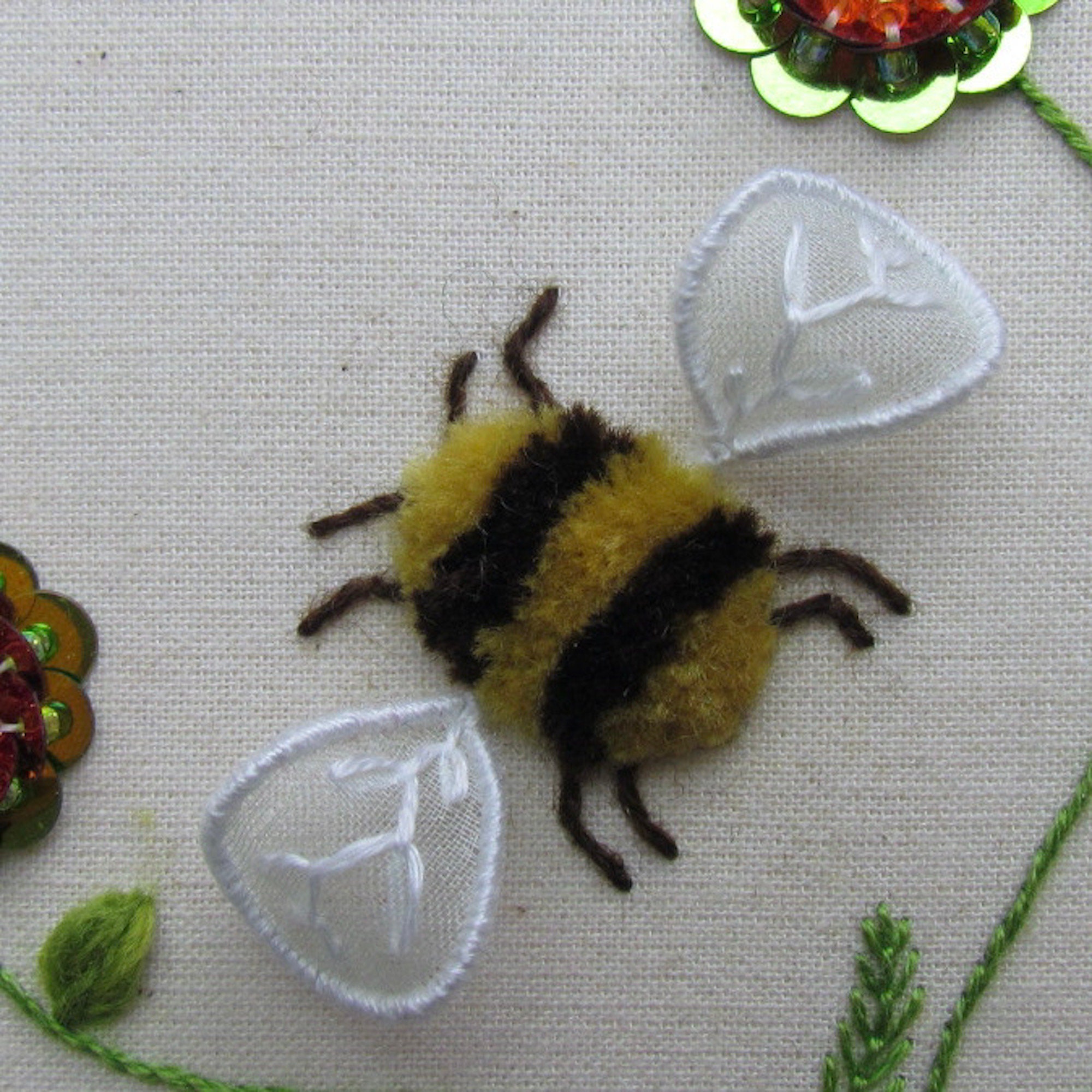 Summer Bee Stumpwork and Beading Embroidery PDF - Etsy UK