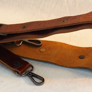 Leather Camera Shoulder Strap: Custom Bag Strap, Personalized