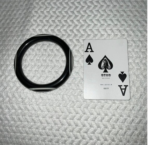 Iris Apfel & Bajalia Black Resin Bangle Bracelet … - image 3