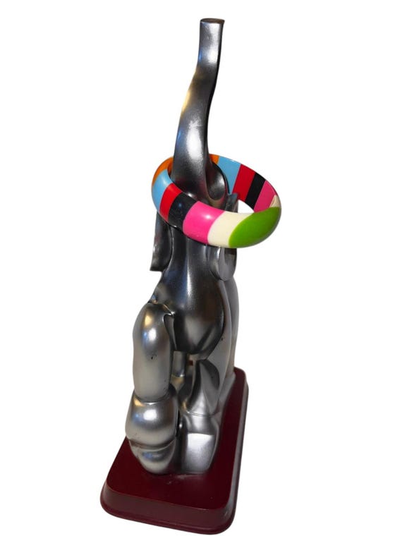 Iris Apfel & Bajalia Multi-Color Striped Wide Ban… - image 3