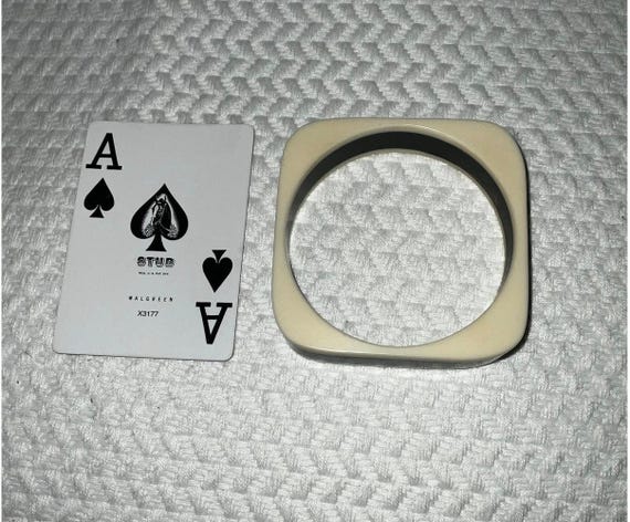 Iris Apfel & Bajalia Square Lucite Bangle Bracele… - image 4