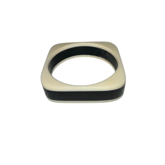 Iris Apfel & Bajalia Square Lucite Bangle Bracele… - image 2