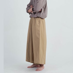 Hose mit weitem Bein für Männer / Harems-Culottes / Culottes / japanische KleidungHose mit weitem Bein für Frauen / Haremshose für Männer/Baumwollhose weite Baumwollhose Bild 5