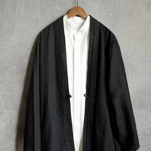 Kimono Jacket Japanese Noragi Jacketkimono Top Unisex - Etsy