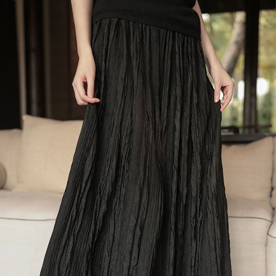 Soft Wide Leg Culottes Long Loose Fit 