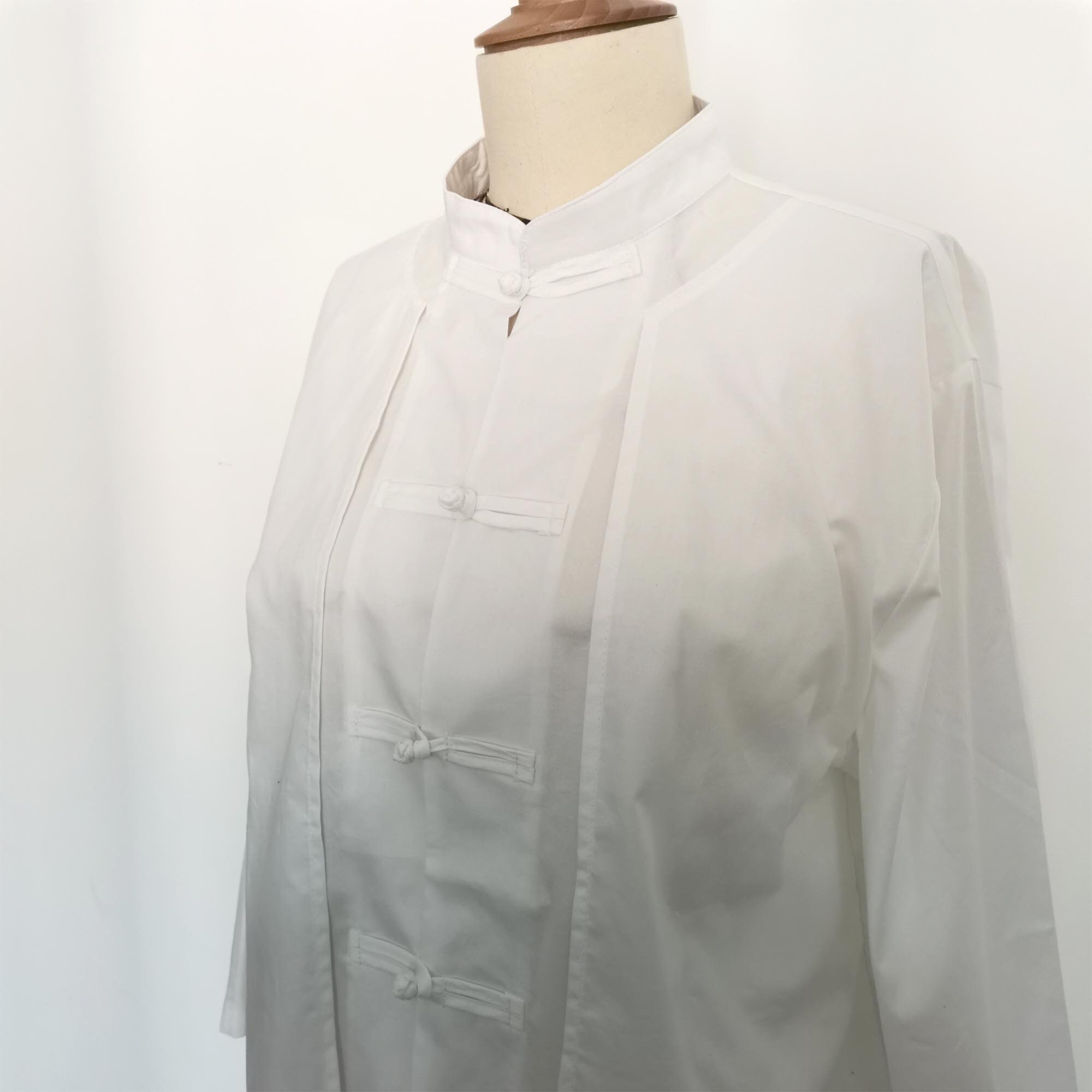 Black Hanfu Shirt Chinese Toggle Closure False Two Piece Etsy Norway