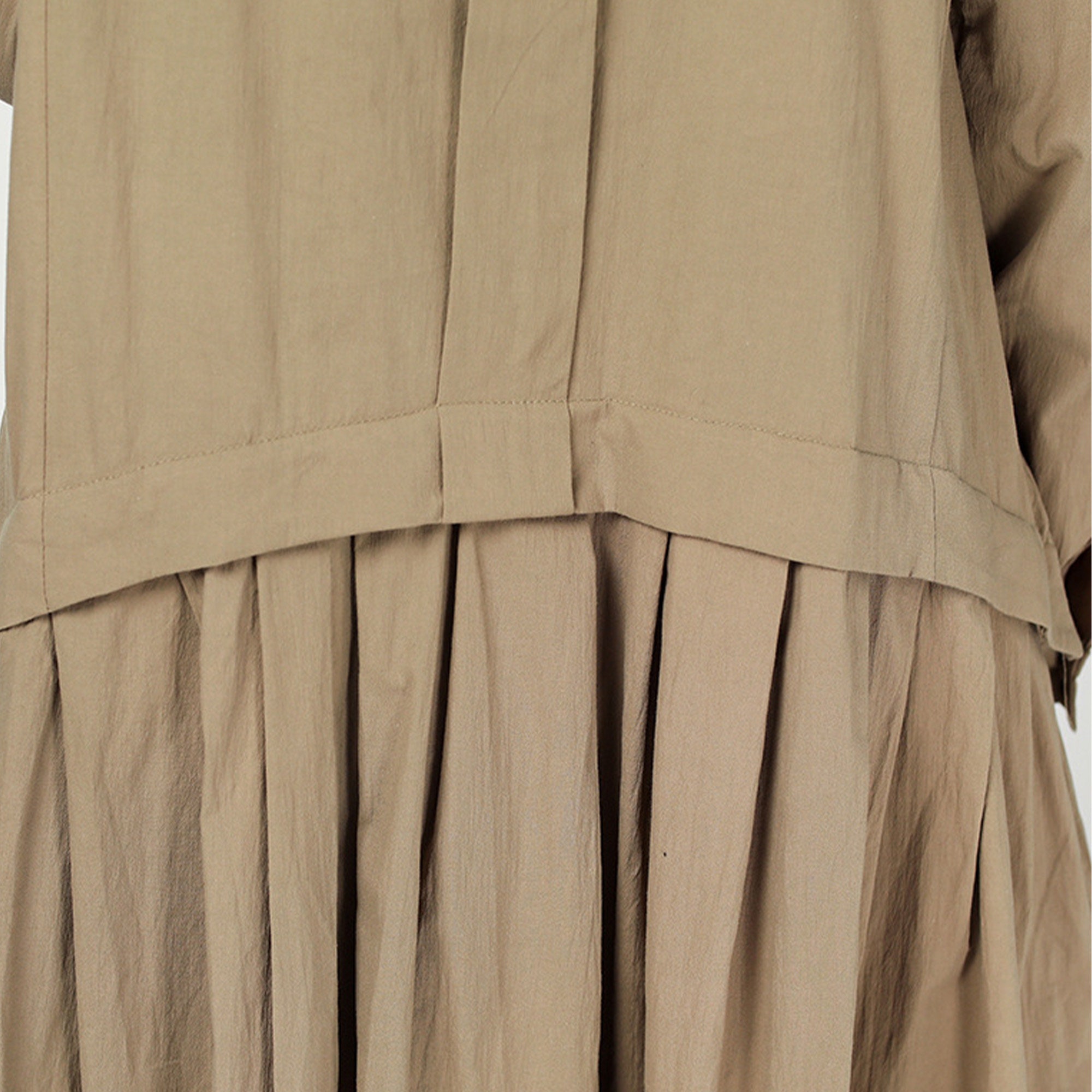 Long Sleeves Shirt Dress Cotton Dress Pleated Dress Cotton Etsy