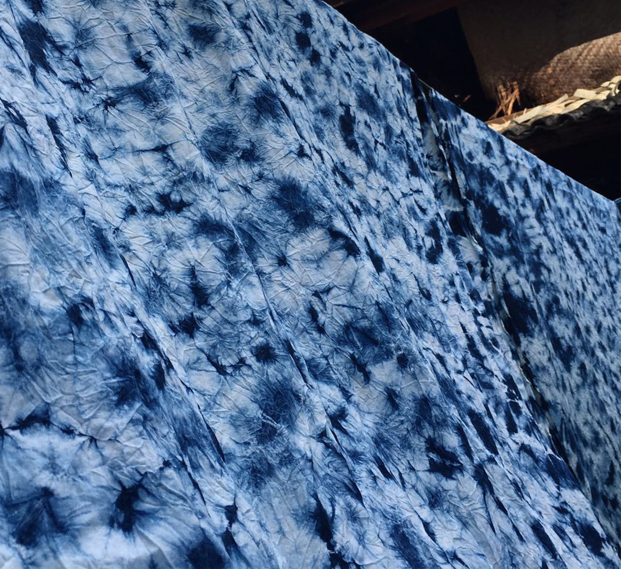 Indigo blue dye Tie dye natural plant dye fabric handmade | Etsy