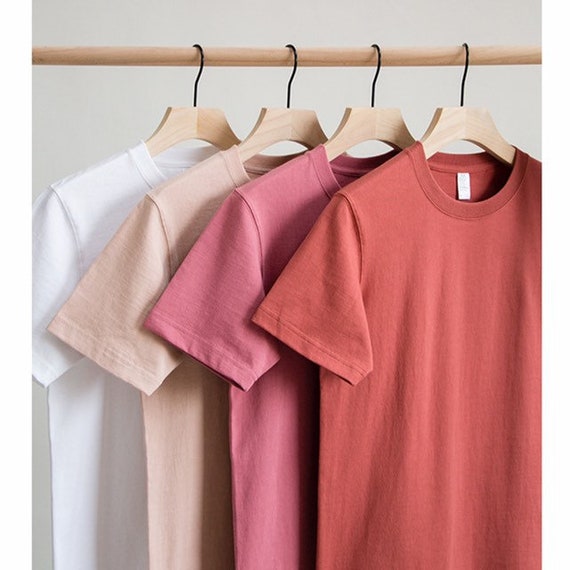 Neza Studio Pure Color Basic Plain Tee Shirts Unisex Full Size Range