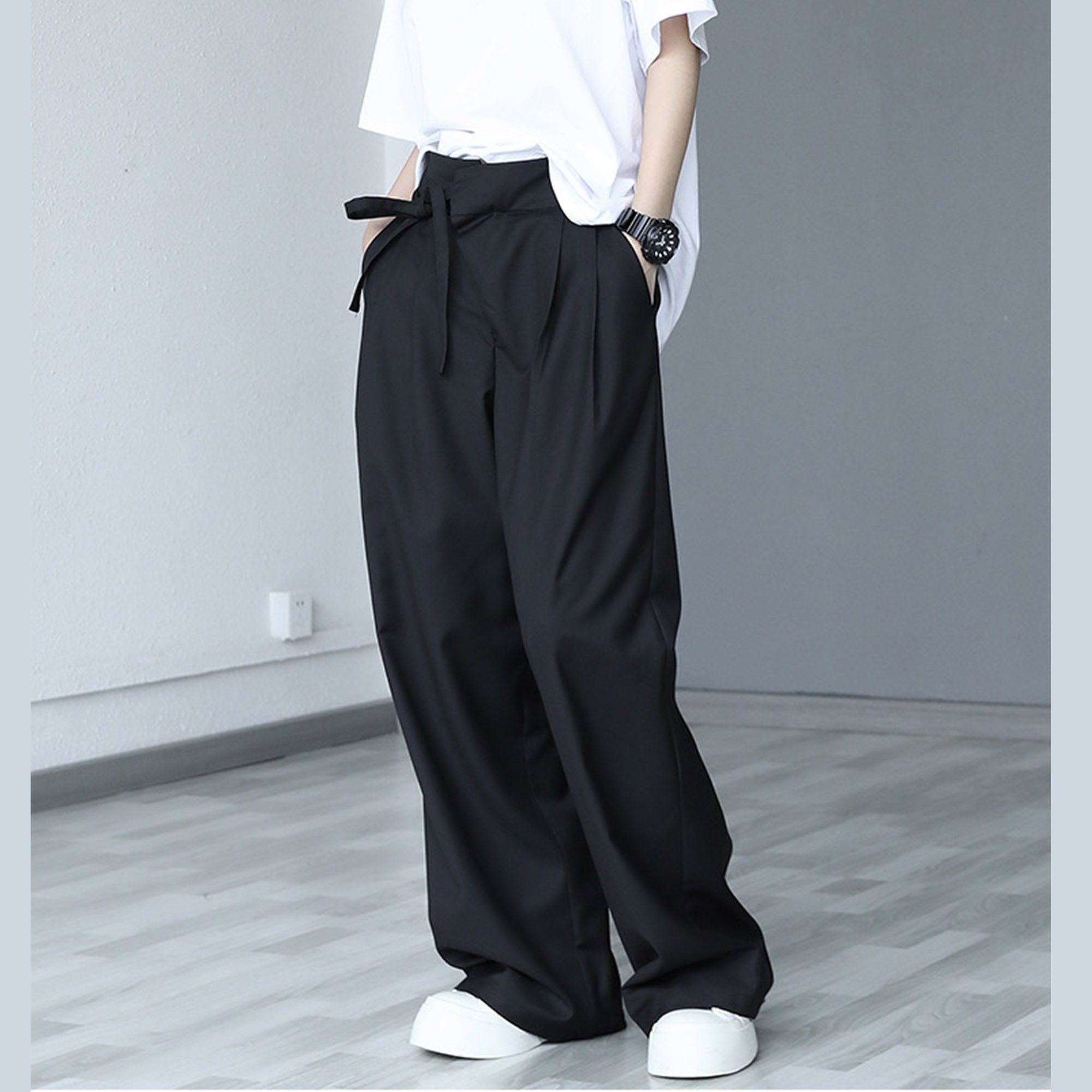 SC 【LOOSE FIT TROUSERS BLACK】