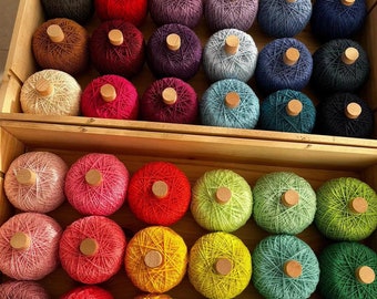 Hilo de algodón sashiko, rollo de 380 metros, hilo sashiko, hilo de bordar de algodón colorido, hilo de coser a mano, rollo grande de hilo de algodón