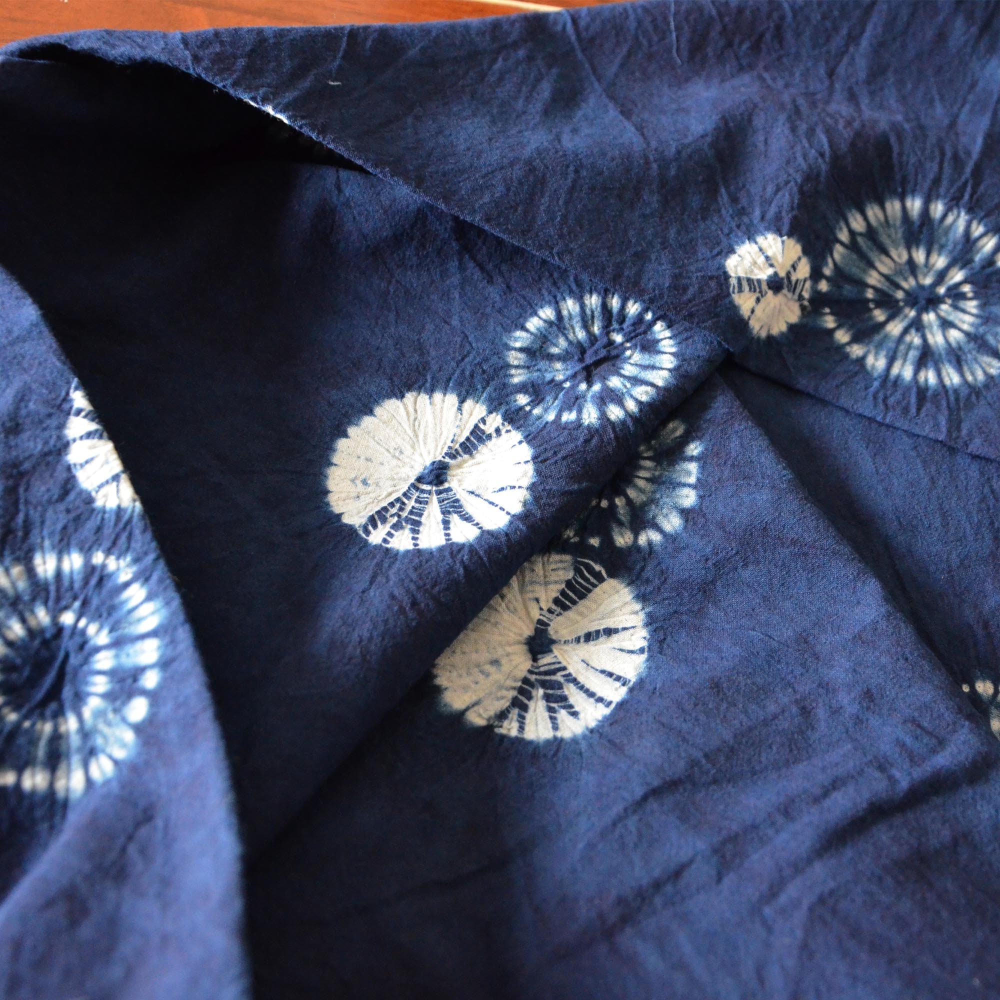 Neza Studio Hand Dyed Shibori Fabric Indigo Tie Dye Cotton Etsy