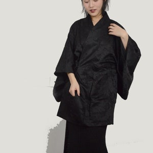 Kimono,black Modified Hanfu, Neza Studio Kimono Haori Top Cape Top ...