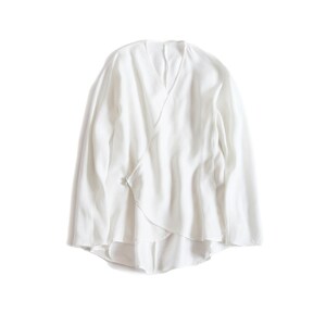 Silky Cupro Hanfu Top Chinese Hanfu Shirt Cross Front Long Sleeves ...