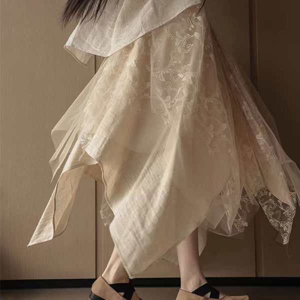 Suspender X Layer Tulle Skirt