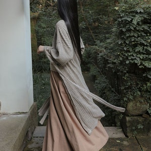 Knited Kimono dress Hanfu dress Modified hanfu cardigan hanfu top jersey kimono winter kimono cardigan image 8