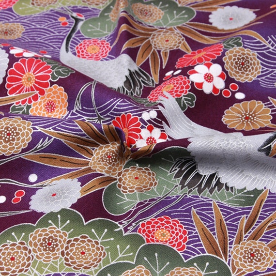 Buy Japanese Prints Cotton Fabric Kimono Fabric Ukiyoe Prints Online in  India - Etsy