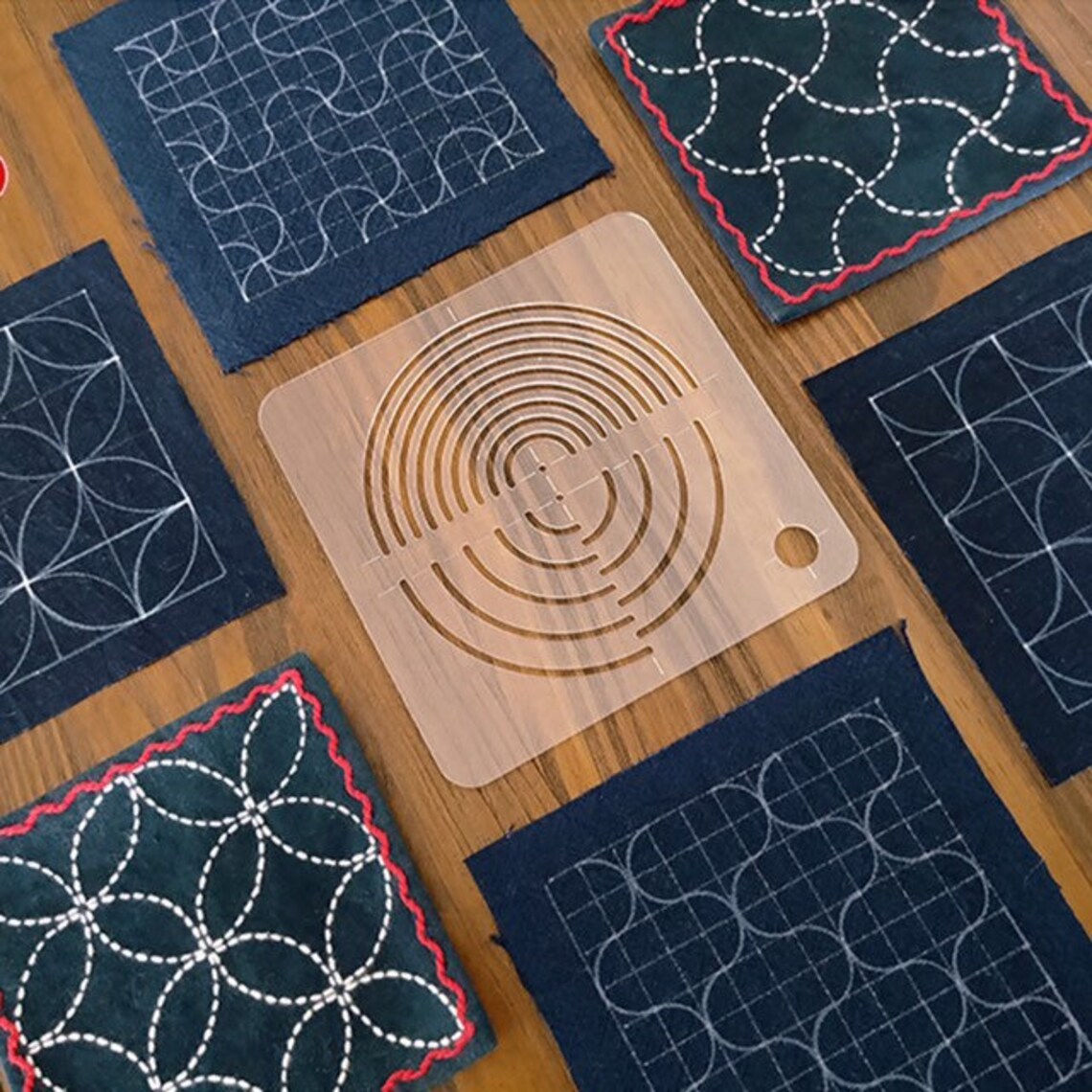 Sashiko Acrylic Stencil Sashiko Embroidery Pettern Sashiko Etsy