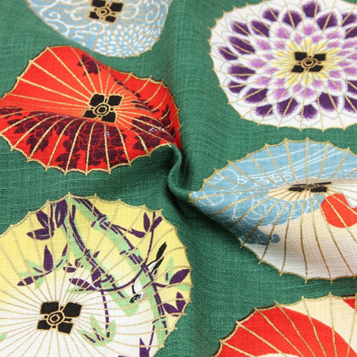 Japanese Prints Cotton Fabric Kimono Fabric Umbrella Prints | Etsy