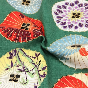 Japanese Prints Cotton Fabric Kimono Fabric Umbrella Prints - Etsy