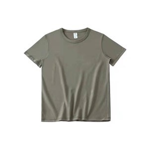 Heavy Duty Tradiontal regular fit 300g Cotton T shirt plain color thick and soft Unisex T shirt plain T shirts without graphic or logo grey green