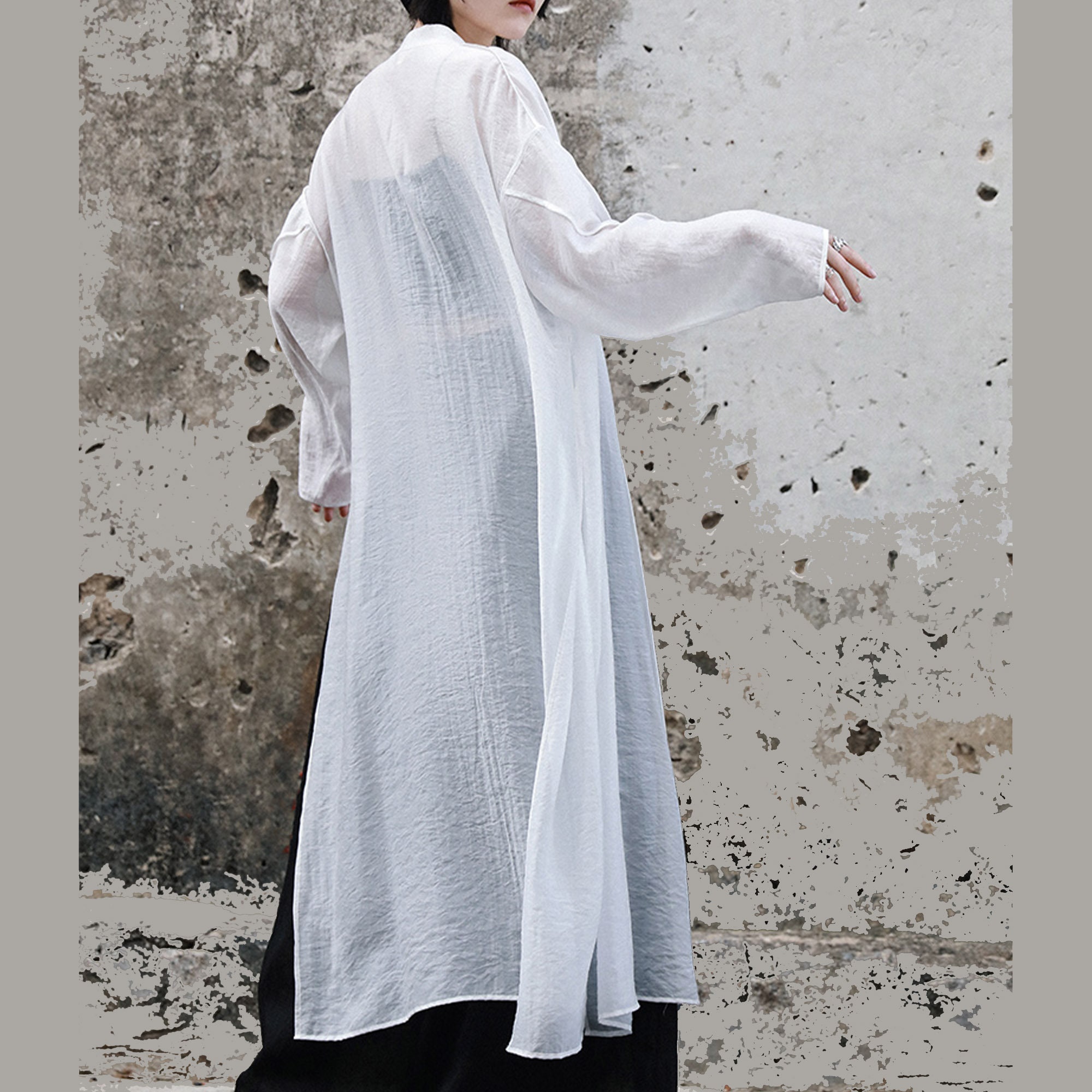 Cheongsam Shirt Long Hanfu Shirt Modified Hanfu Shirt Chinese - Etsy