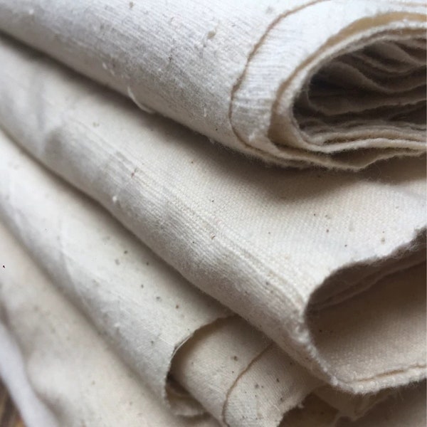 Tkanina ze starożytnego krosna Ręcznie robiona biała przędza bawełniana, barwiona wstępnie, ręcznie tkana tkanina z naturalnej bawełny w kolorze JEDEN metr