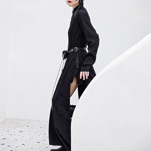 Neza Studio Black Modified Qipao Chinese Women Dress Qipao - Etsy