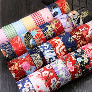 Japanese Fabric Cotton Trim Prints Bias Tape Sewing Supply Cotton Trims 5 Meter Unit