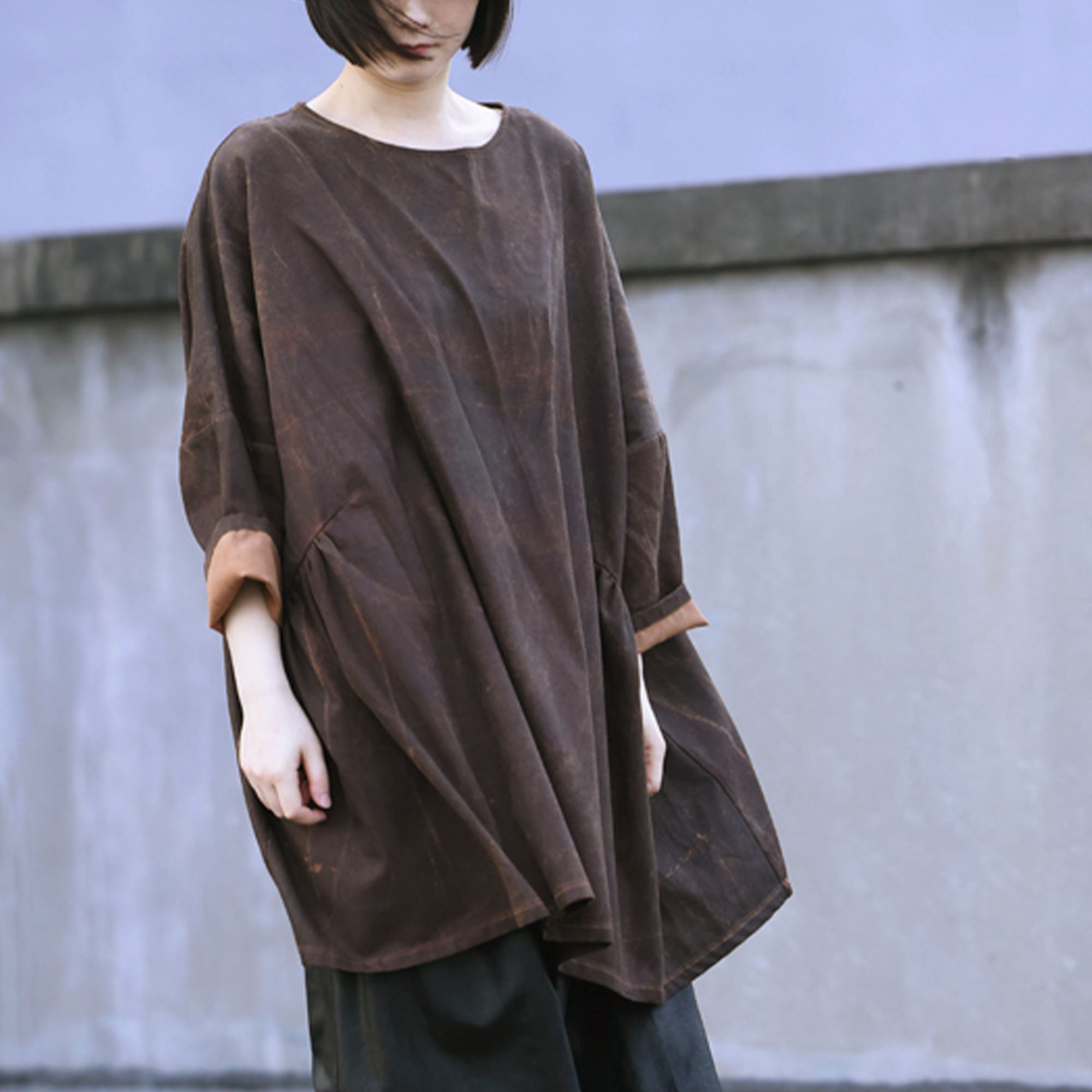 BISHOOL wool gabardine standcollar shirt 型番 safetec.com.br