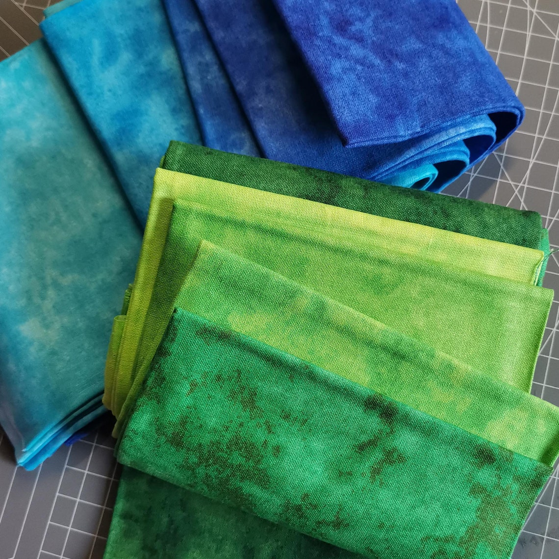 Colorful Tie Dye Cotton Fabric Rainbow Colors 25 PCS Half Etsy