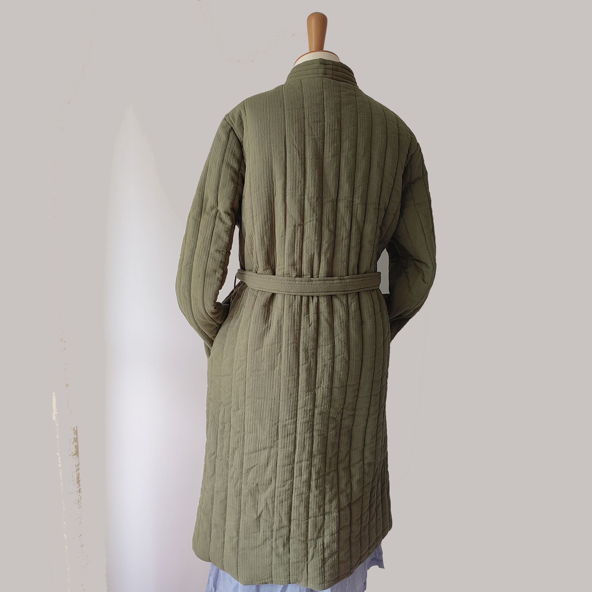 KIMONO PADDING JACKET - GREY