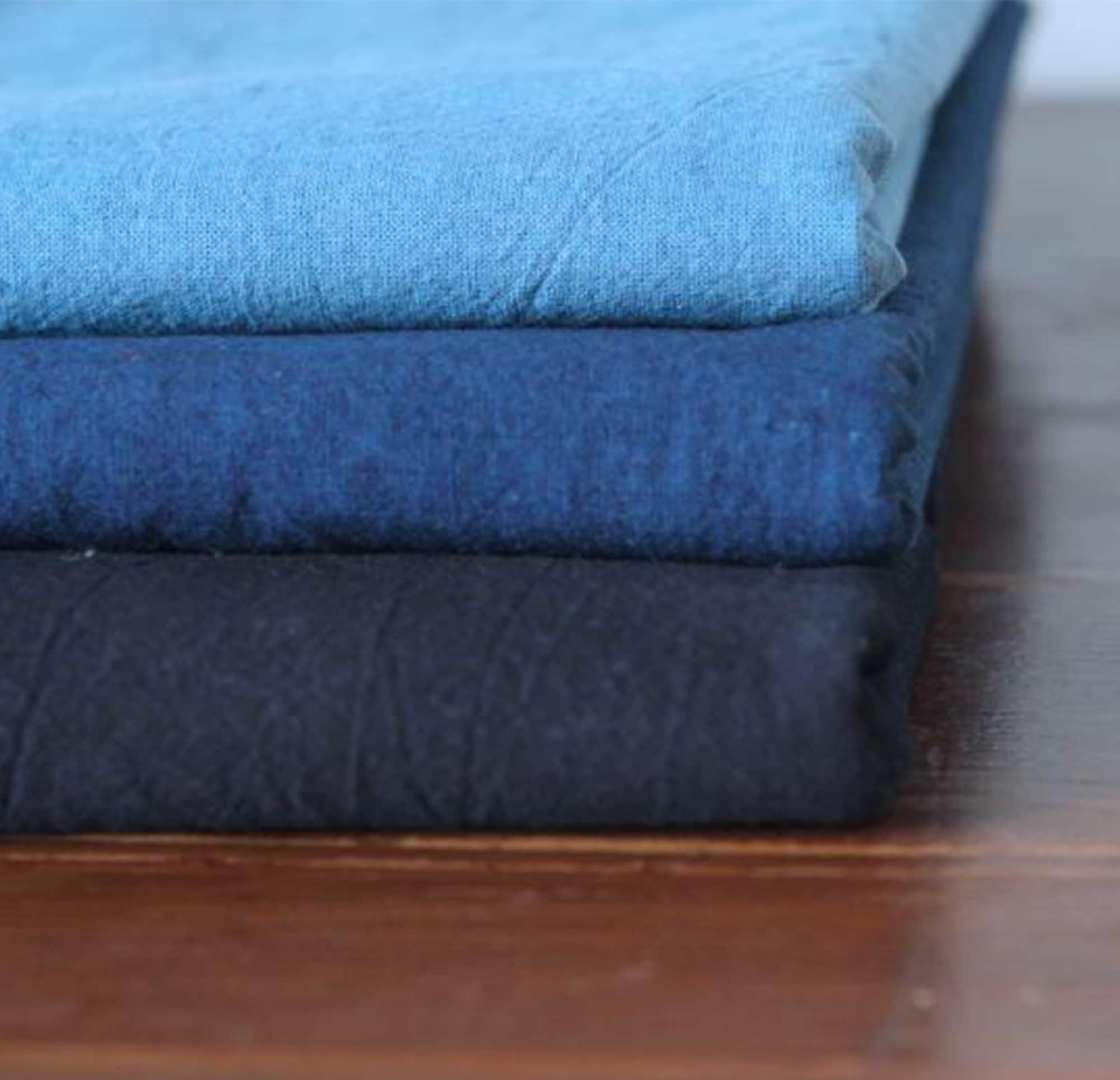 Natural plant dye cotton fabric indigo blue dye fabric for DIY Etsy