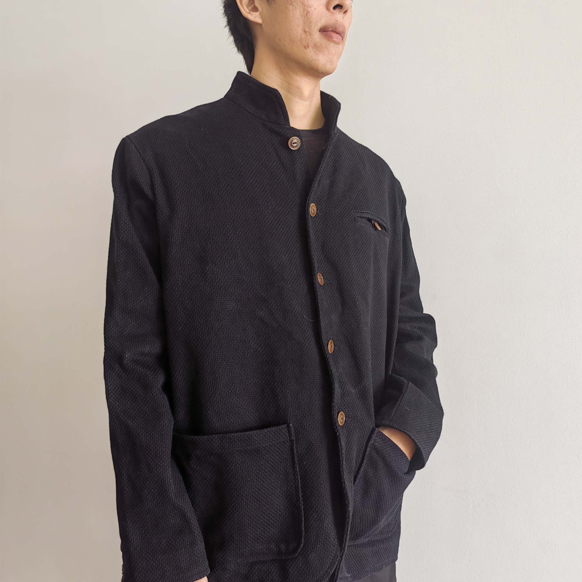 Retro French Work Jacket Thick Japanese Sashiko Fabric Unisex - Etsy UK