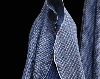 Denim Fabric Creation 3D weave double face Designer's Fabric Texturé Jean Blue Denim Creative Material jean material half yard unit
