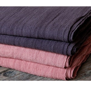 Natural Logwood dye Botanic Dye Hand woven Pink fabric Craft supply Upholstery Cushion Fabric Bedding Fabric Sofa Fabric ONE METER unit