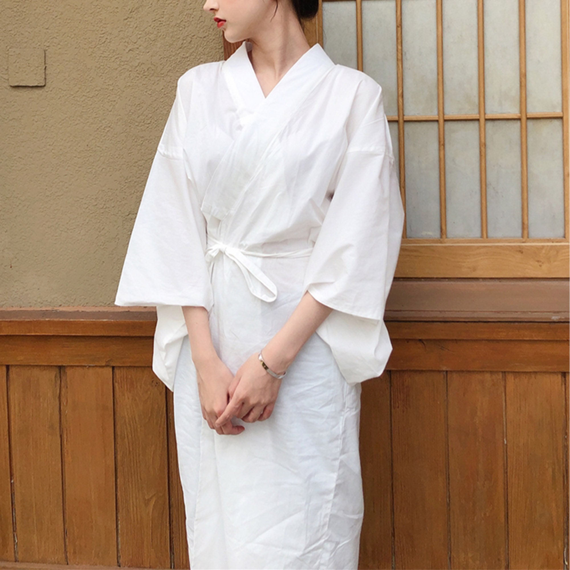 Juban White Traditional Kimono Inner ...