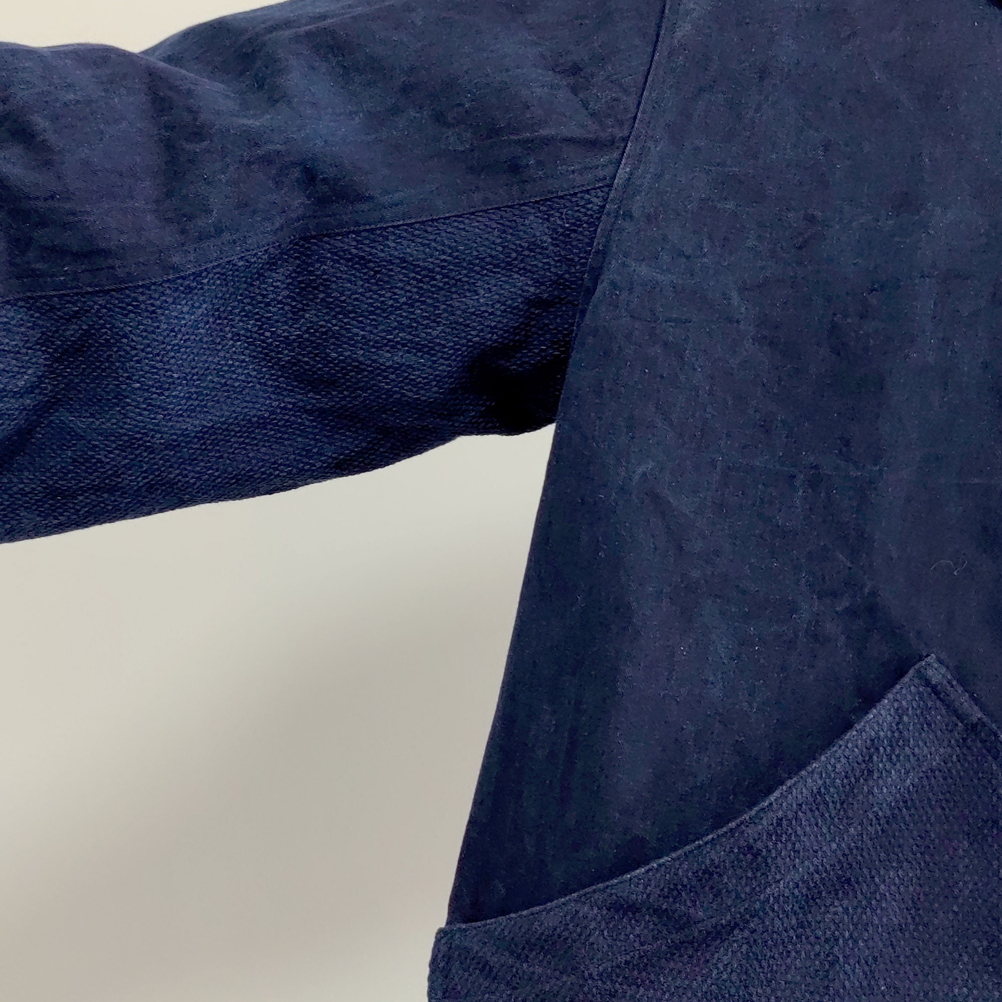 Indigo Blue Sashiko Jacket With Large Pockets Plant Dyed | Etsy