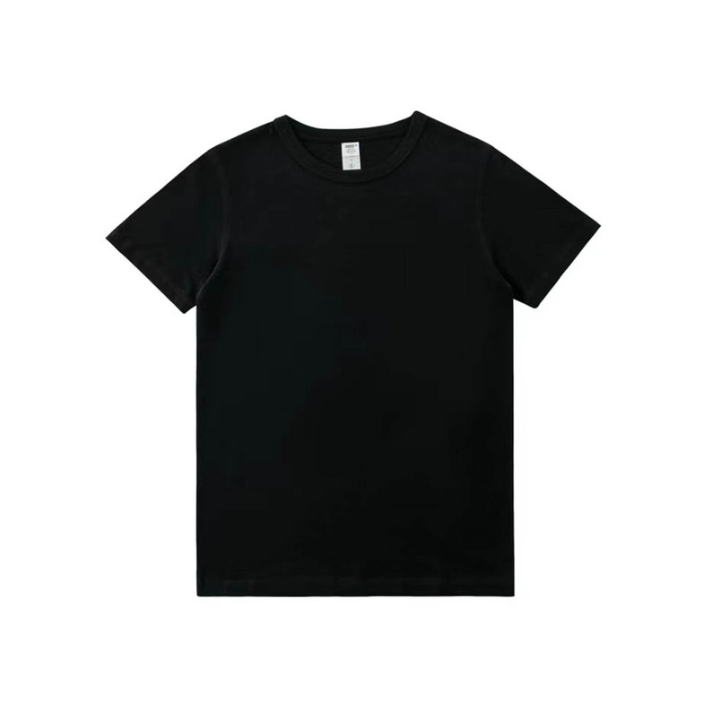 Heavy Duty Tradiontal regular fit 300g Cotton T shirt plain color thick and soft Unisex T shirt plain T shirts without graphic or logo Black