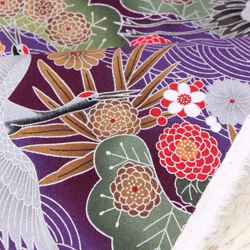 Japanese Prints Cotton Fabric Kimono Fabric Ukiyoe Prints - Etsy