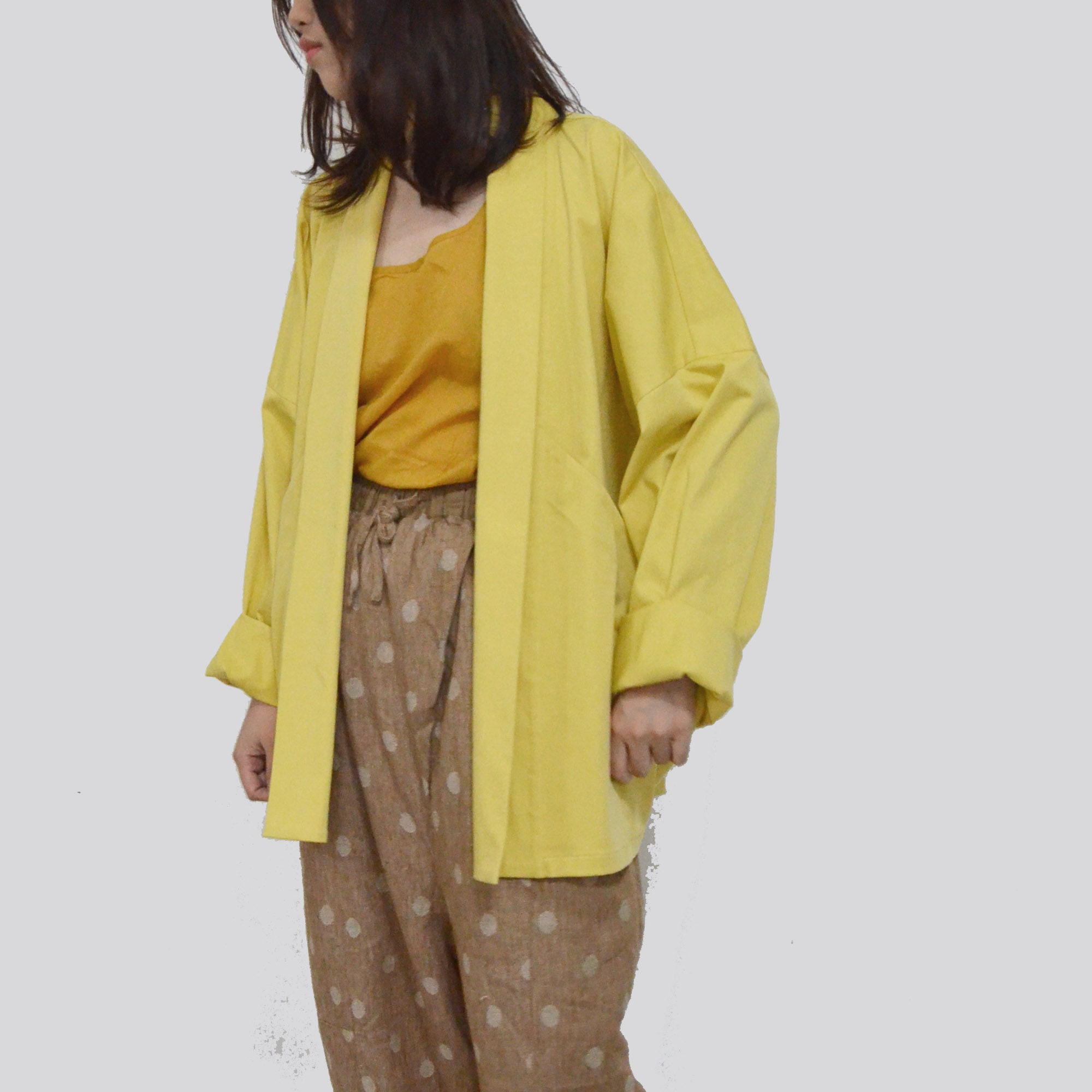 Pre-Order Lace Trim Ribbed Oversize Kimono main image 1