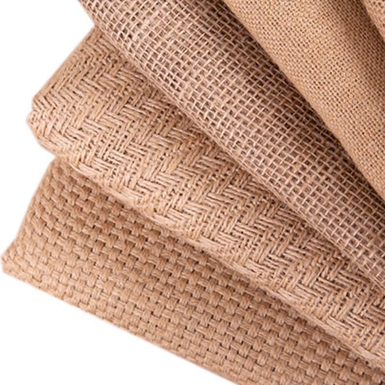 Natural Jute Fabric Organic Jute Material Sheet Hessian Etsy